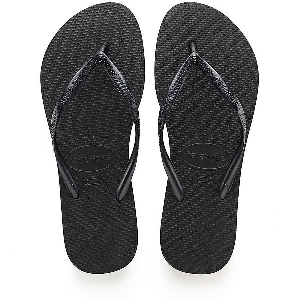 Chinelo Havaianas Feminino SLIM 41/42 Preto