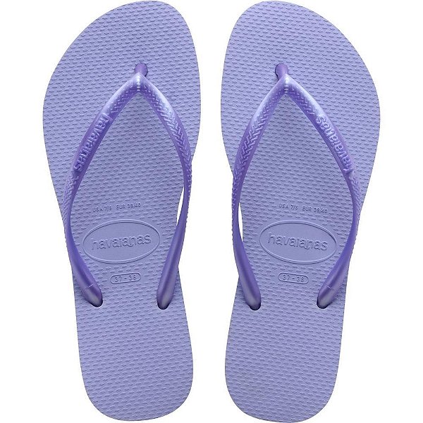 Chinelo Havaianas Feminino SLIM 39/40 Brisa Lilás