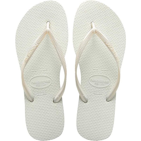 Chinelo Havaianas Feminino SLIM 39/40 Branco