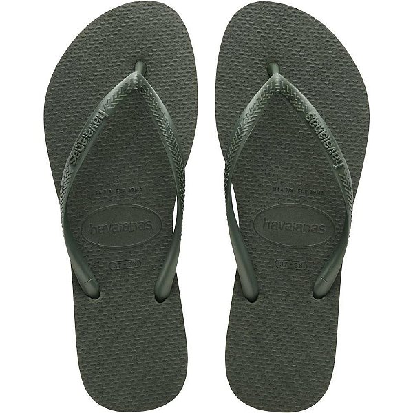 Chinelo Havaianas Feminino SLIM 35/6 Verde Olive