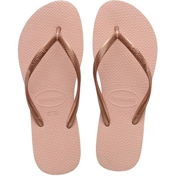 Chinelo Havaianas Feminino SLIM 33/34 Rosa Ballet