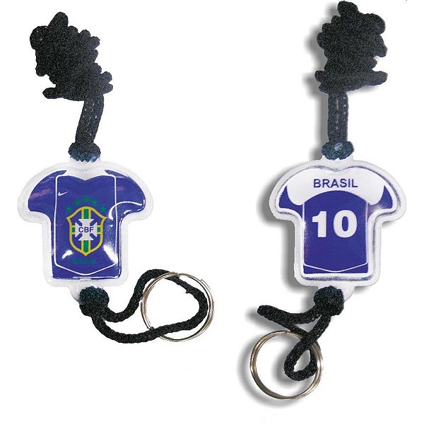 Chaveiro do Brasil Camisa Moto com GEL Sortidos Pacote com 12