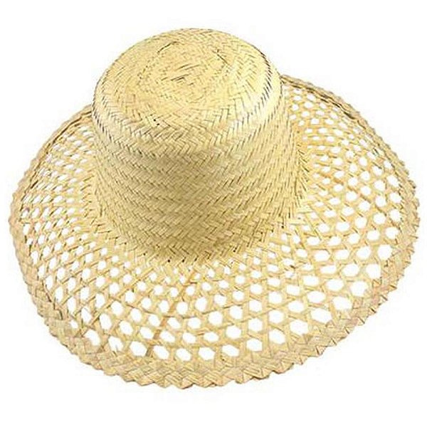 Chapéu Junino Copalisa Feminino Pacote com 6 Unidades Palha Natural