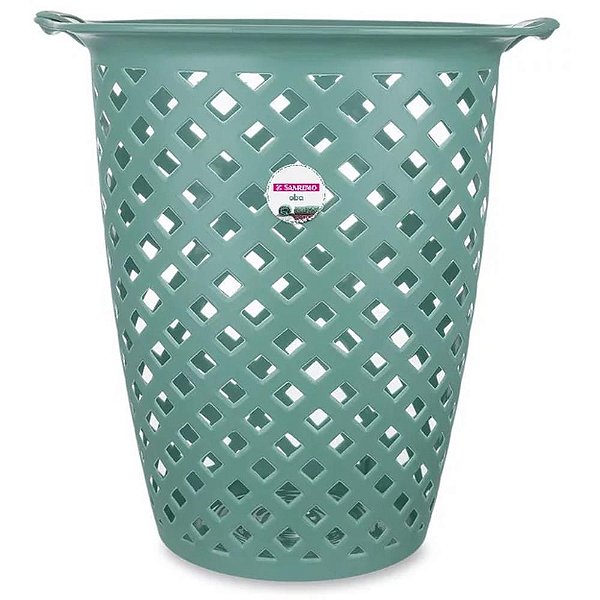 Cesto Plástico 30L OBA Verde