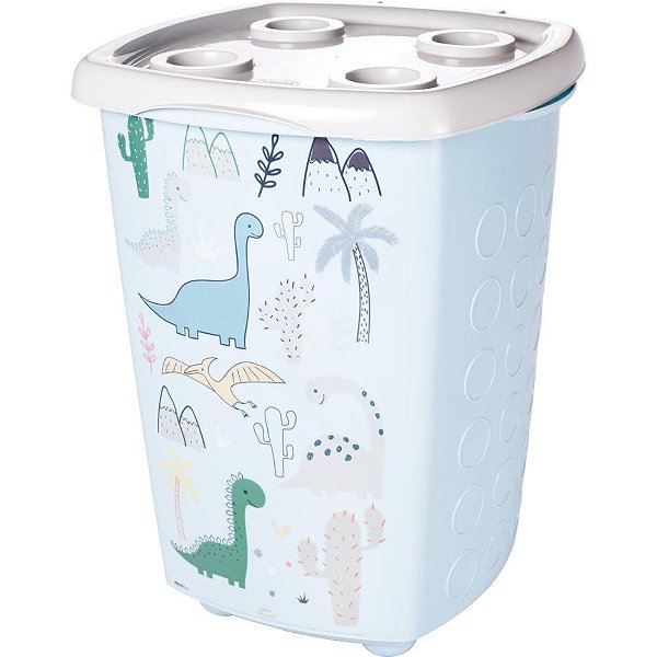 Cesto para Roupa Dino 38 Litros