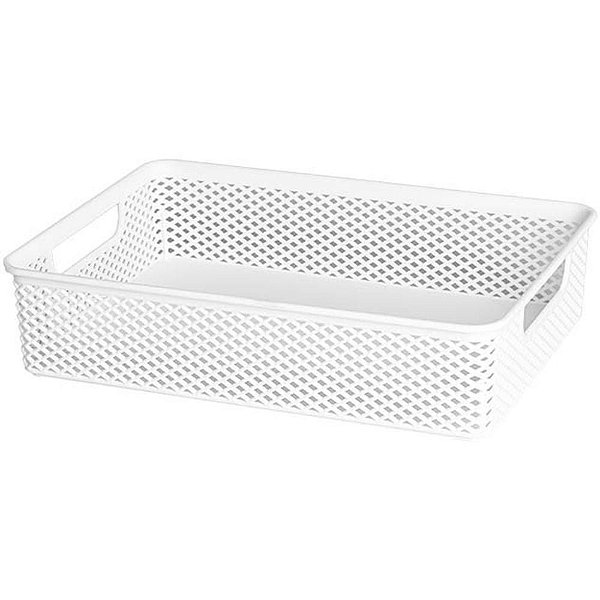 Cesta Organizadora Linea 23X16X6CM Branca