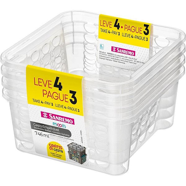 Cesta Organizadora Conjunto L4P3 746ML