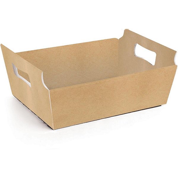 Cesta de Papel KRAFT TAM P 18X13X7,5CM Pacote com 10 Unidades