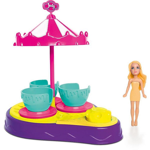 Cenário Temático Playset Parque da JUDY Xícaras