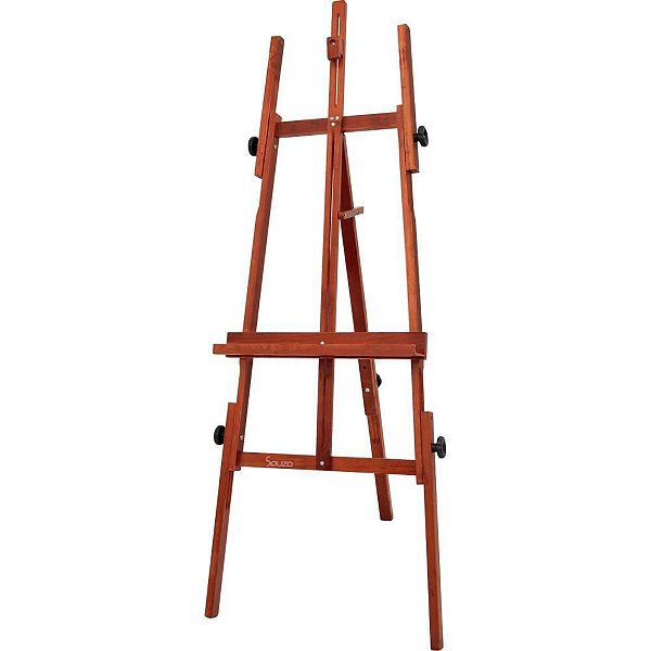 Cavalete para Pintura Compacto Mogno Luxo 1,50M
