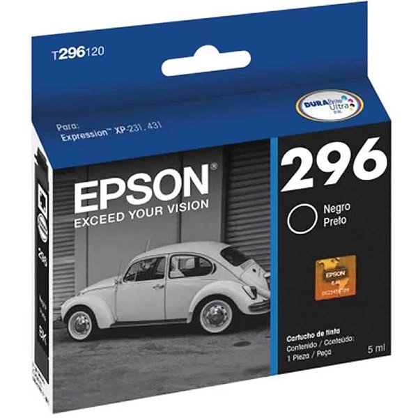 Cartucho Original EPSON 296 Preto