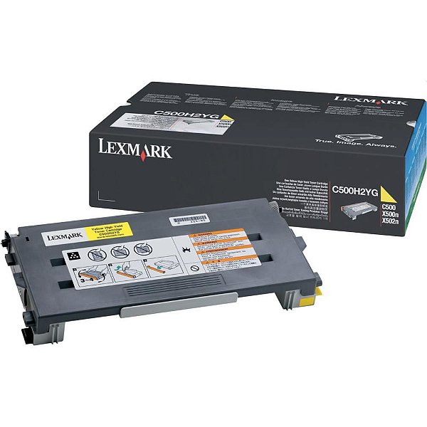 Cartucho de Toner Original Lexmark C500H2YG Amarelo