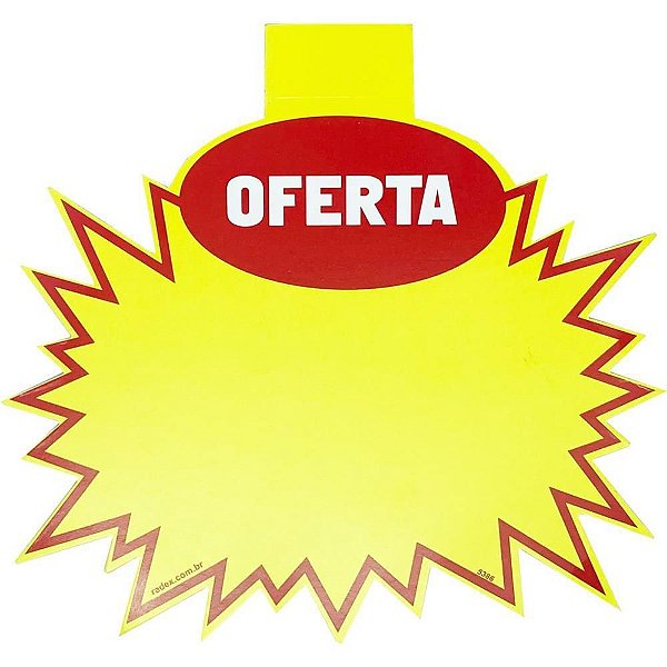 Cartaz para Marcação SPLASH Oferta Amarelo 16X20CM Pacote com 100