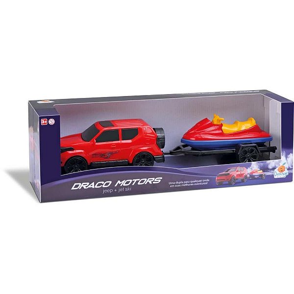 Carrinho Jeep Draco com JET SKI