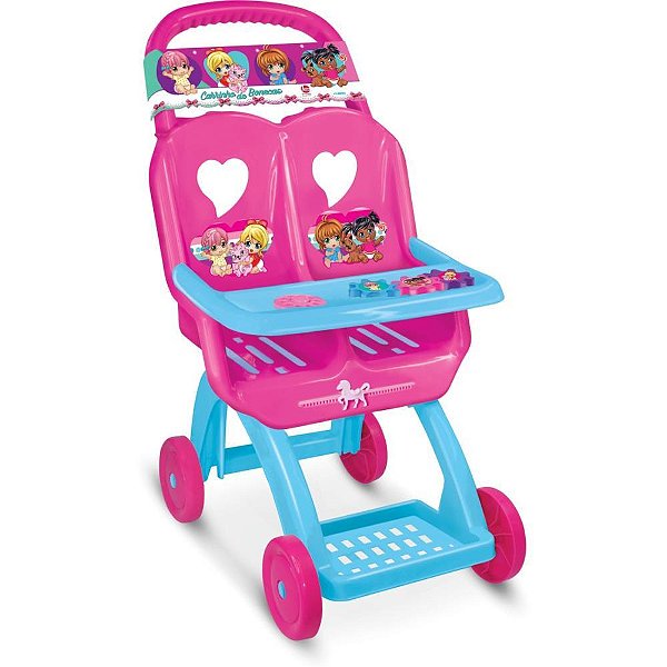 Carrinho de Boneca Duplo para 2 Bonecas - Diversão em Dobro!