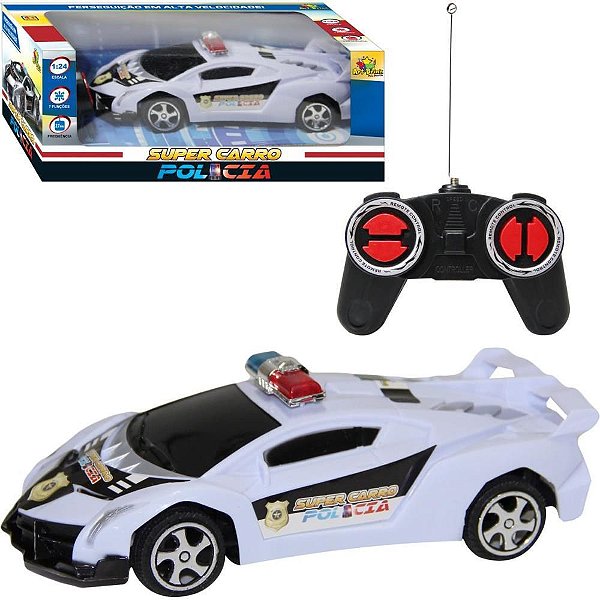 Carrinho Controle Remoto Polícia 7FUNCÕES 1:24