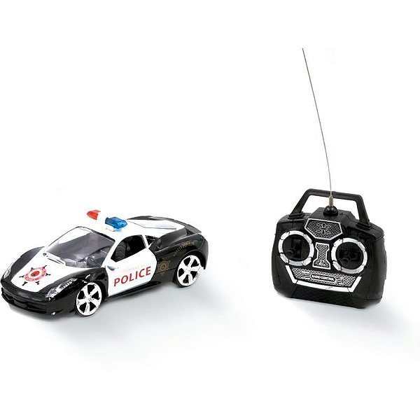 Carrinho Controle Remoto Police CAR 7FUNCÕES(S) 1:20