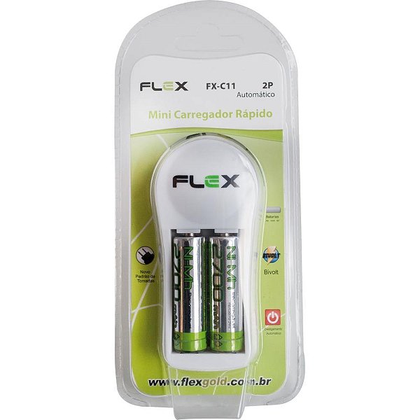 Carregador de Pilhas Bivolt para AA, AAA e GV 2700MAH