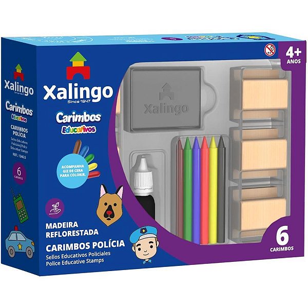 Carimbo Pedagógico Polícia 6 PCS