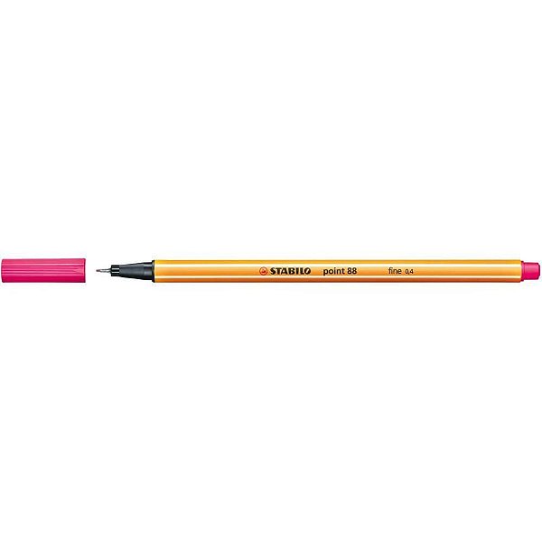 Caneta Stabilo Point 88/56 Fine 0.4MM Rosa - Caixa com 10 Unidades