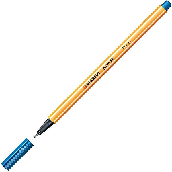 Caneta Stabilo 88/32 Point Azul Royal 0,4MM - Caixa com 10 Unidades
