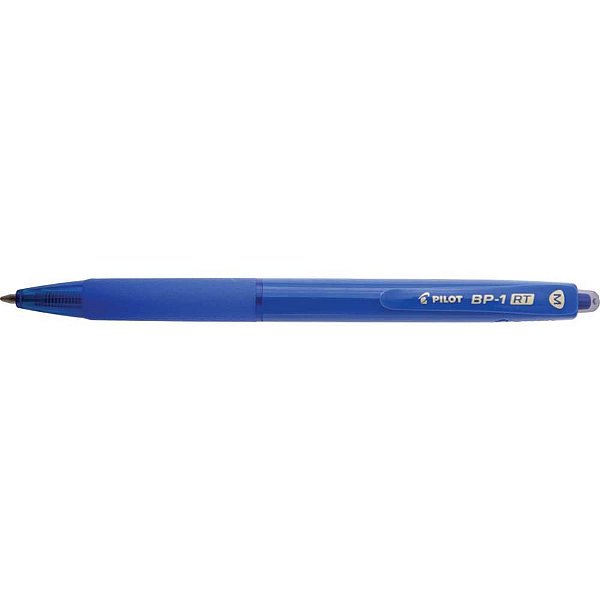 Caneta Retrátil BP-1 RT 10 Média Azul CX com 12