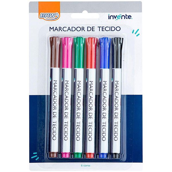 Caneta para Tecido 6 Cores