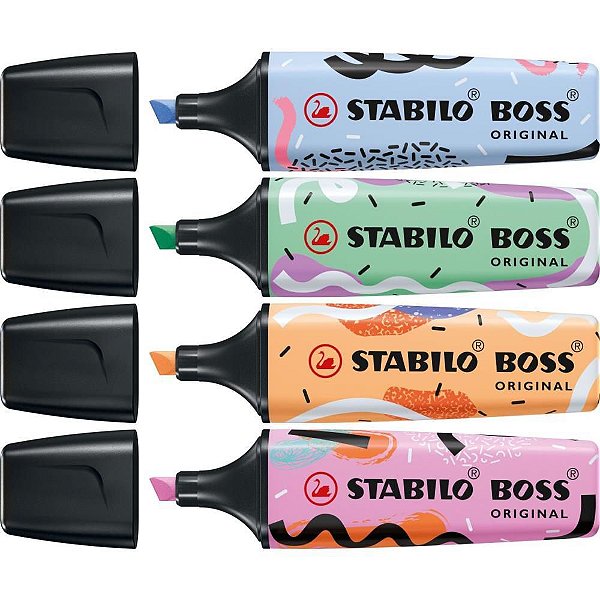 Caneta Marca Texto Stabilo BOSS 70/4-1 4CORES