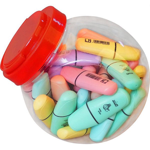 Caneta Marca Texto Mini Pastel Sortido PTCOM 30