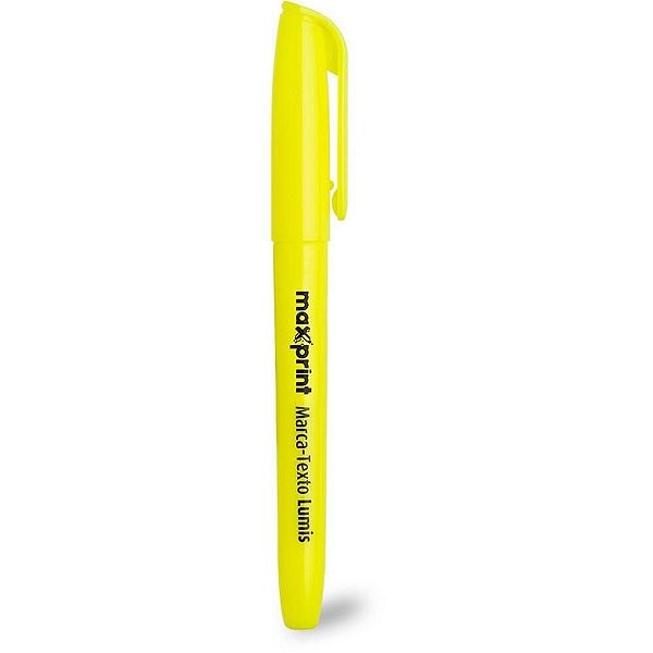 Caneta Marca Texto Lumis Amarelo MAX CX com 12
