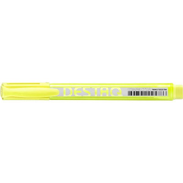 Caneta Marca Texto Destaq Fluorescente Amarela Caixa com 12