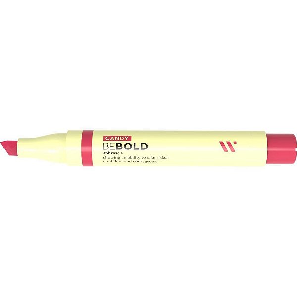 Caneta Marca Texto BE BOLD RED CANDY CX com 12