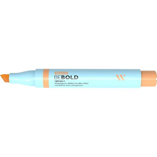 Caneta Marca Texto BE BOLD Orange Peach CX com 12