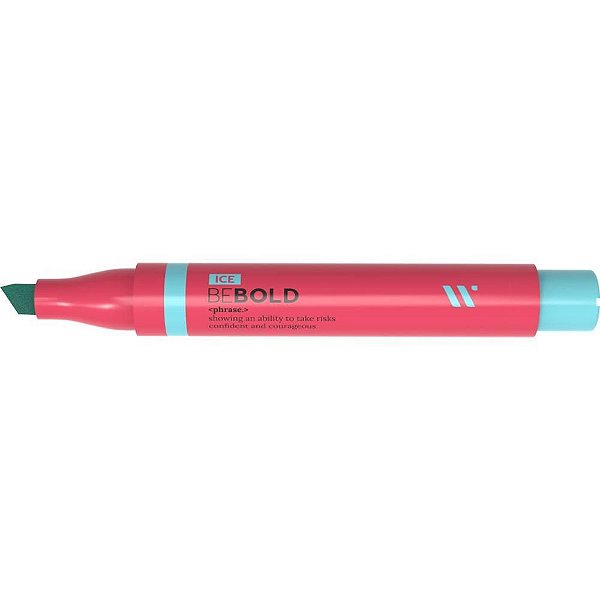 Caneta Marca Texto BE BOLD Blue ICE CX com 12
