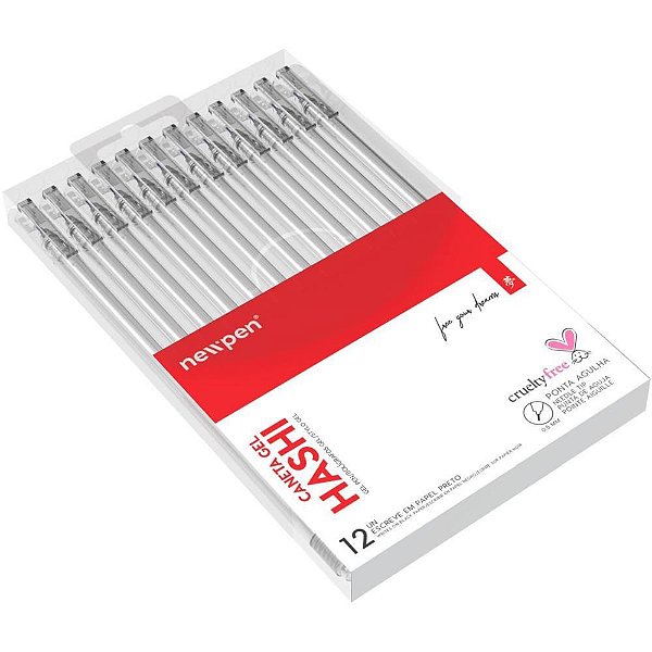 Caneta GEL Hashi GEL Pen 05MM Branco CX com 12