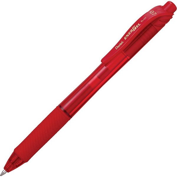 Caneta GEL ENERGEL Retrátil 0.7MM Vermelha - Caixa com 12