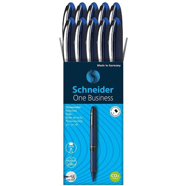 Caneta Esferográfica ONE Business Schneider AZ CX com 10