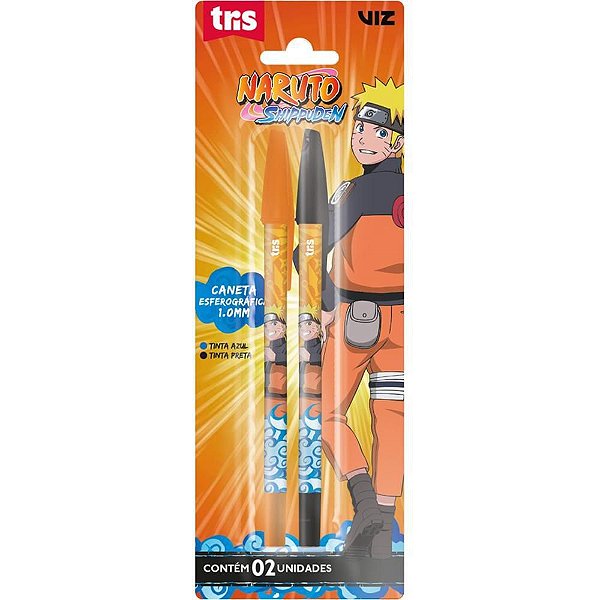 Caneta Esferográfica Naruto 10 AZUL/PRETA BLCOM 02