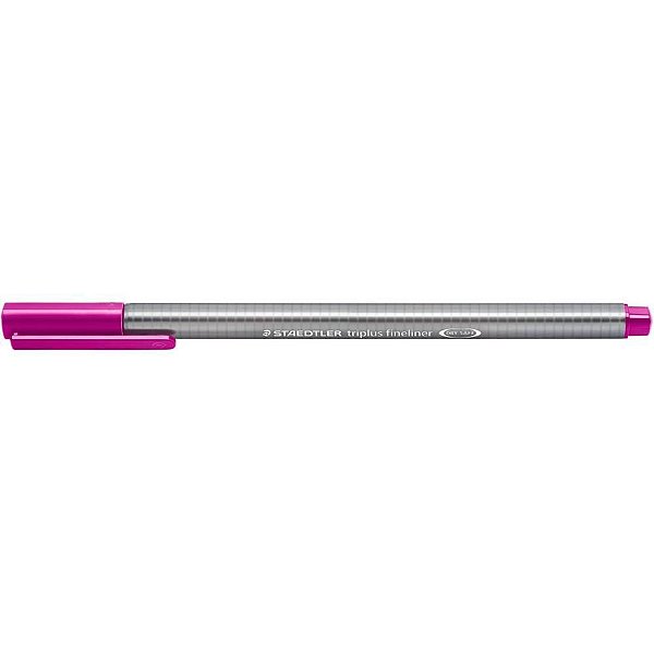 Caneta com Ponta Porosa Triplus Fine 334 RED Violeta CX com 10