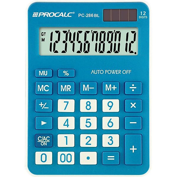 Calculadora de Mesa 12 DIG Grdazul PC286 BL