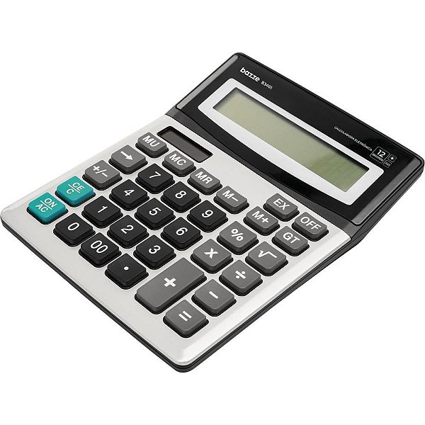 Calculadora de Mesa 12 Dígitos Bazze B3440 Metálica