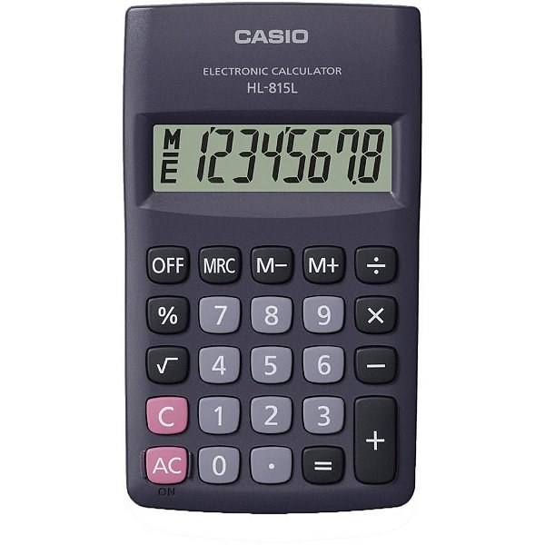 Calculadora de Bolso 8 Dígitos Preta - HL-815L-BU