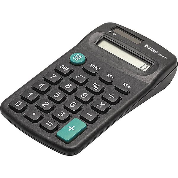 Calculadora de Bolso 8 Dígitos Bazze B3401 Preta