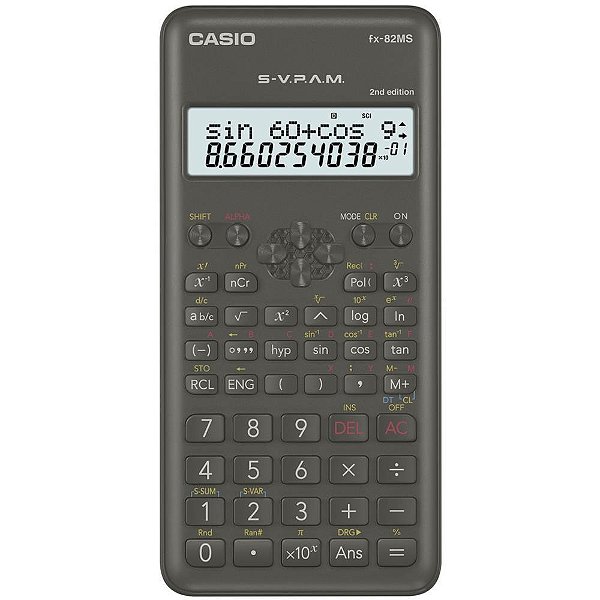Calculadora Científica FX82 Display 2 Linhas 240 Funções