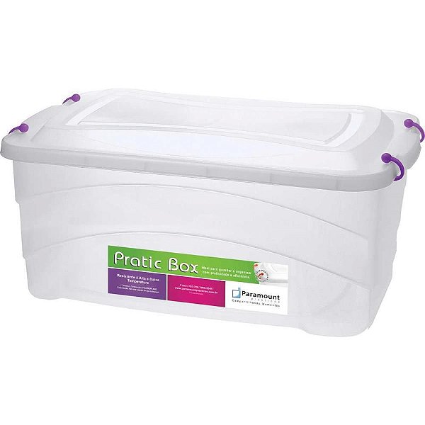 Caixa Plástica Multiuso Pratic BOX 50L 59X38X34CM