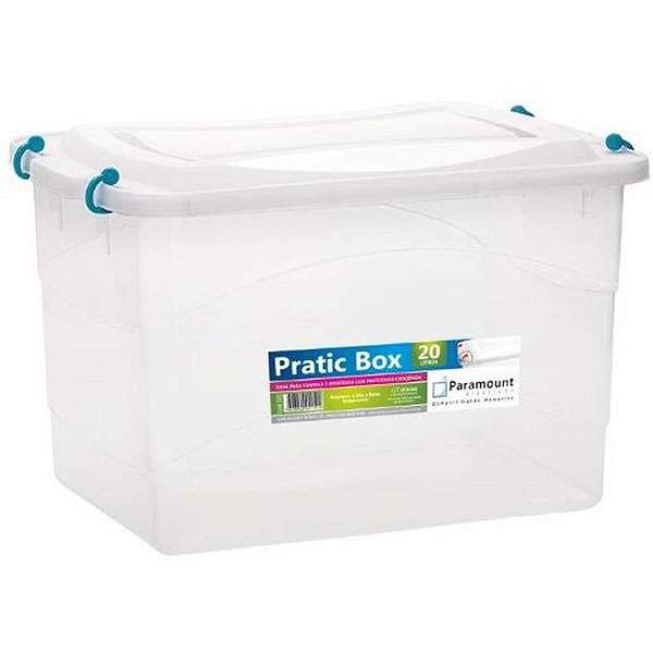 Caixa Plástica Multiuso Pratic BOX 20L 41X29X25CM