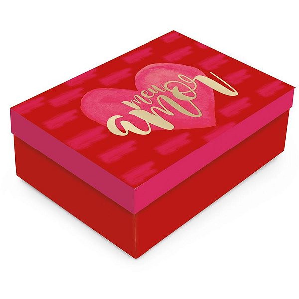 Caixa para Presente com Tampa Retangular Grande 46X33X14CM Believer - Pacote com 10