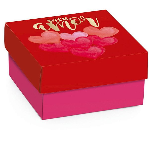 Caixa para Presente com Tampa Mini Quadp 6,5X6,5X3,5 Believ PCT com 10