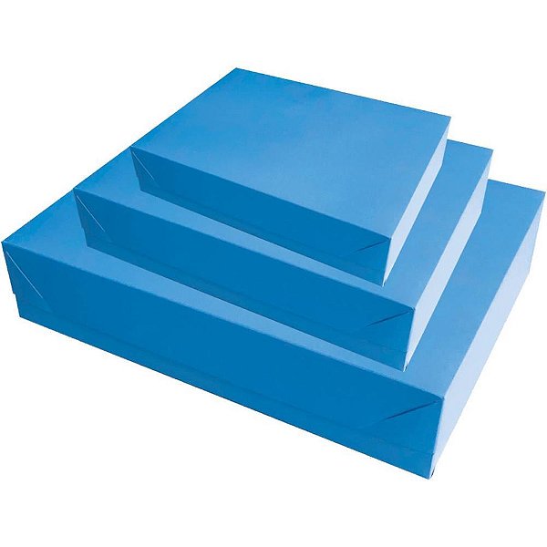 Caixa para Presente com Tampa Média 26X19X7,5 CM TONS Fortes – Pacote com 16 Unidades