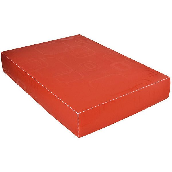 Caixa Organizadora Padrão Camisa Vermelho